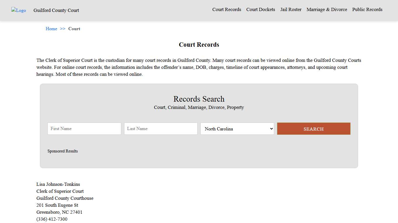 Court Records Guilford County Court